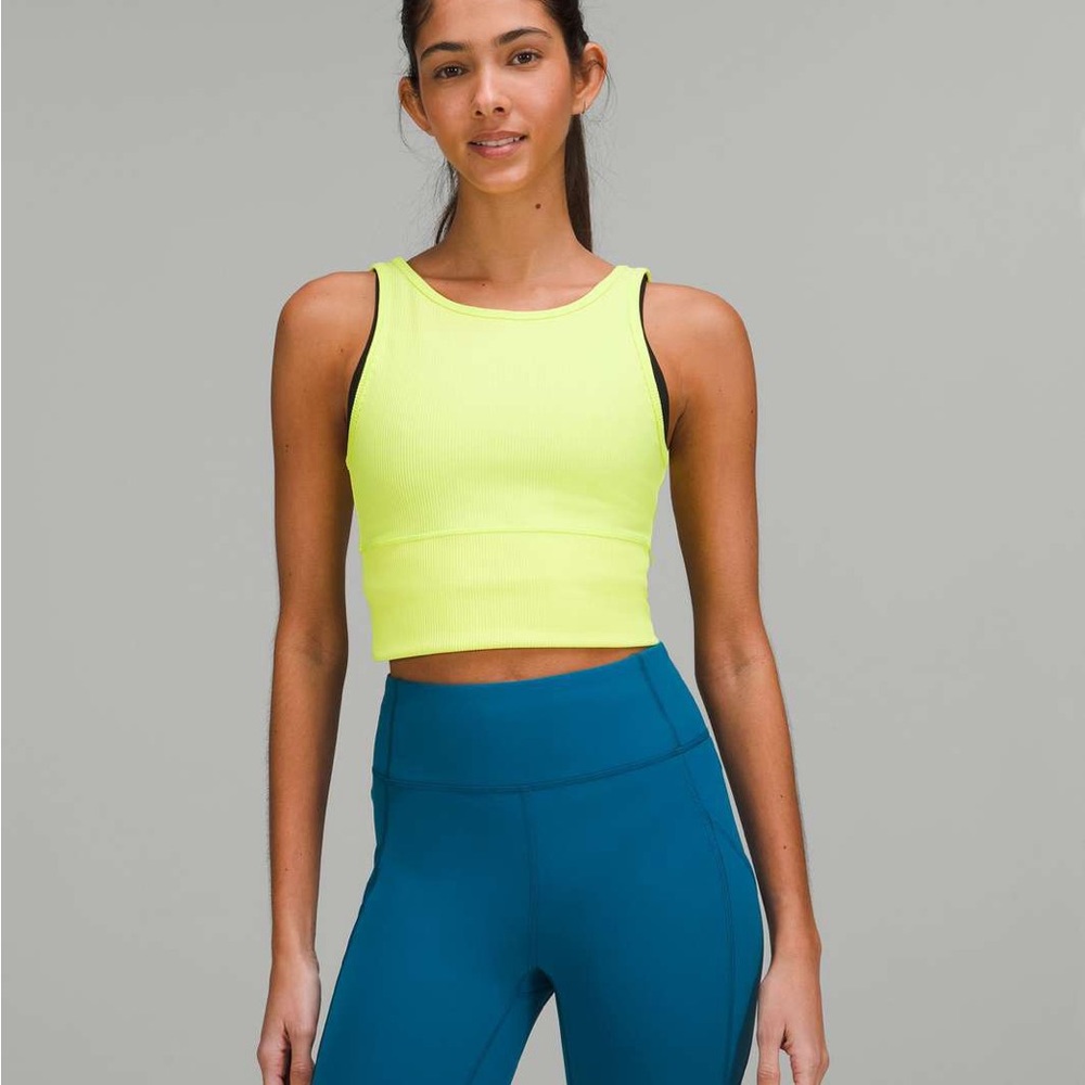 Yellow Lululemon Power Pivot Size 2